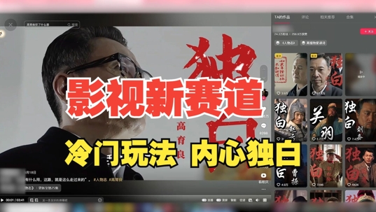 最新影视解说玩法，人物独白，30天涨粉24万+，全流程拆解【揭秘】-搞薯条网