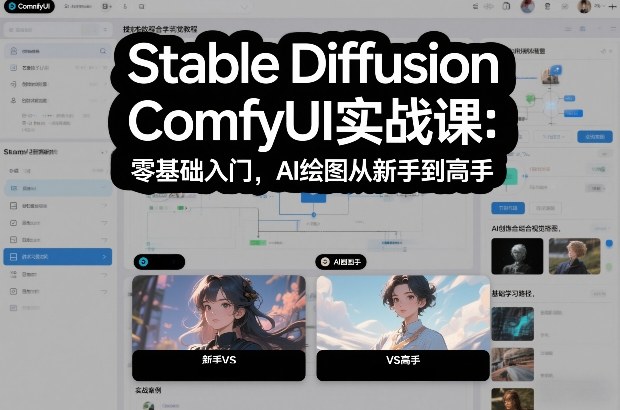 Stable Diffusion ComfyUI实战课：零基础入门，AI绘图从新手到高手-搞薯条网