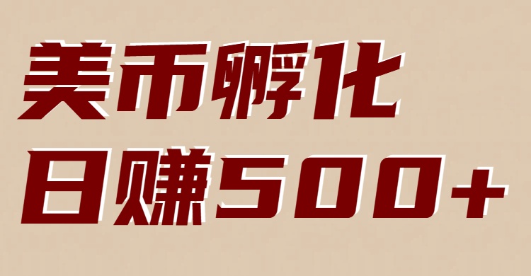 美币孵化项目：电脑全自动挂机赚美金，小白轻松上手-搞薯条网