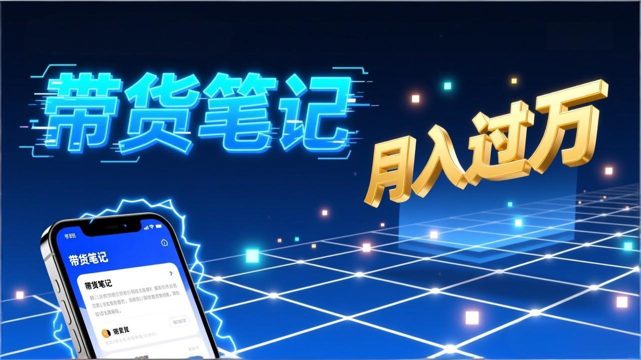 小红书爆款笔记带货实战：拆解封面标题正文全要素，手把手教你单篇笔记带货月入过万-搞薯条网