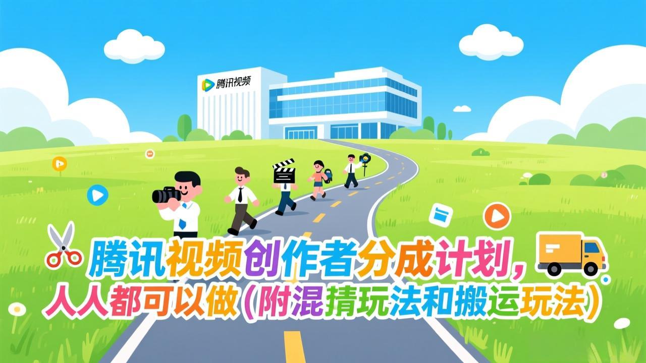 腾讯视频创作者分成计划，人人都可以做(附混剪玩法和搬运玩法-搞薯条网