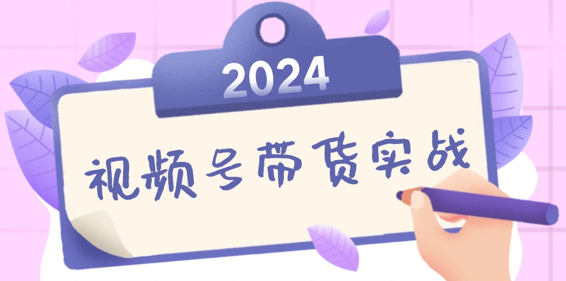 2024视频号最新带货实战课：无人直播/书单号卖货/个人IP口播 (附资料素材-搞薯条网