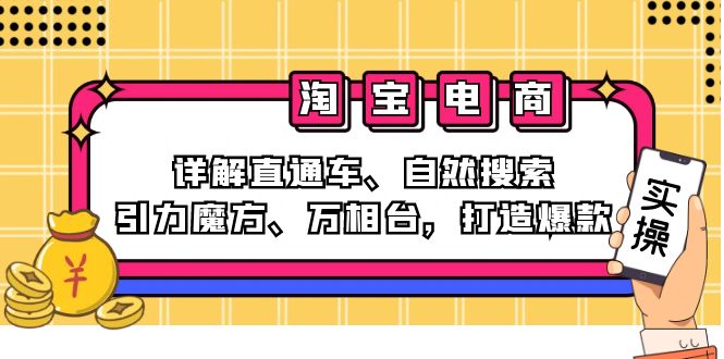 2024淘宝电商课程：详解直通车、自然搜索、引力魔方、万相台，打造爆款-搞薯条网