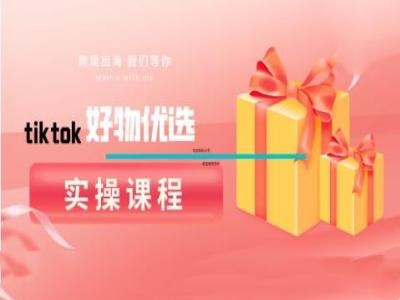 tiktok好物优选实操课程，好物分享操作技巧-搞薯条网